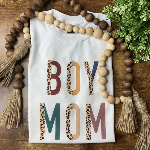 Boy mom graphic tee