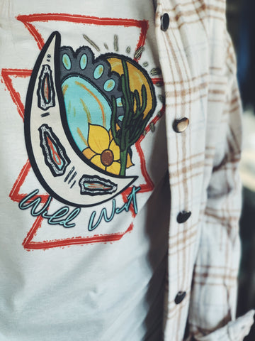 Wild West moon graphic tee