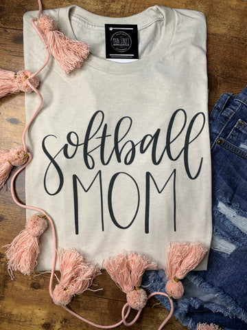 Softball Mom script Graphic tee