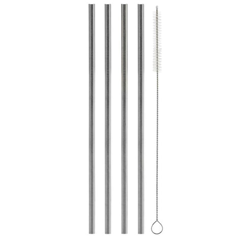 8.5" Straight Stainless Steel Straw (40 pack)